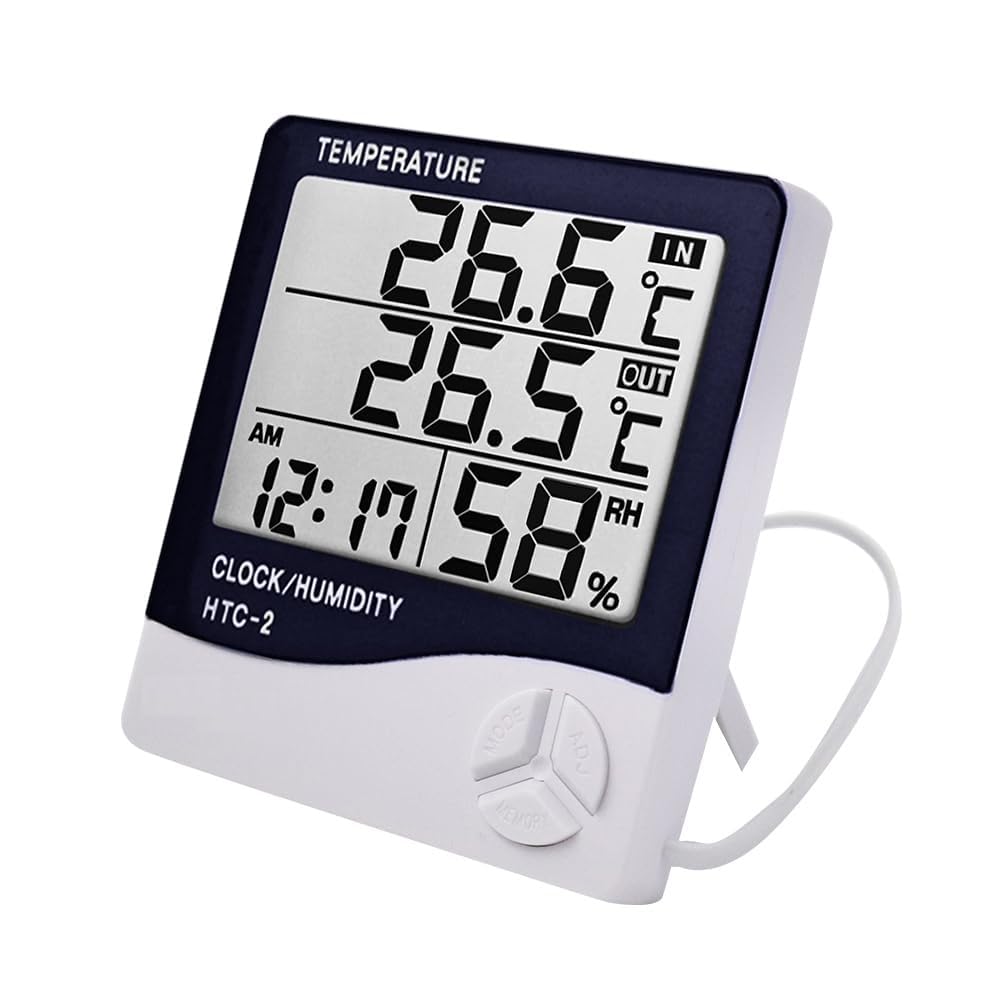 Thermometer Hygrometer HTC-2 Room Thermometer with Humidity Incubator Meter